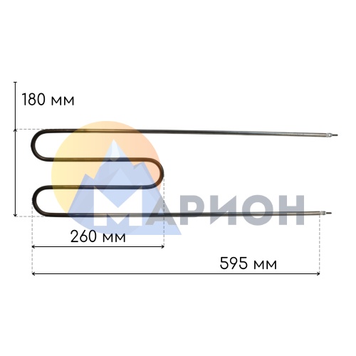 ТЭН воздушный 182 А 8.5 /1.0 Т 220 (Ф4) ТЭН воздушный 182 А 8.5 /1.0 Т 220 (Ф4)