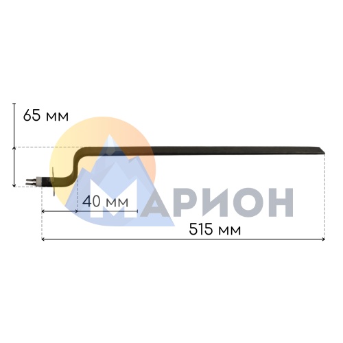Нагреватель плоский изогнутый 1.2 кВт 240 В Нагреватель плоский изогнутый 1.2 кВт 240 В