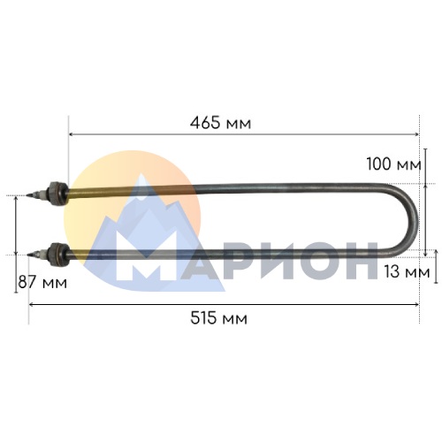 ТЭН для воды 100 А 13/4.0 P 220 (G1/2; мо 87; Ф2) ТЭН для воды 100 А 13/4.0 P 220 (G1/2; мо 87; Ф2)